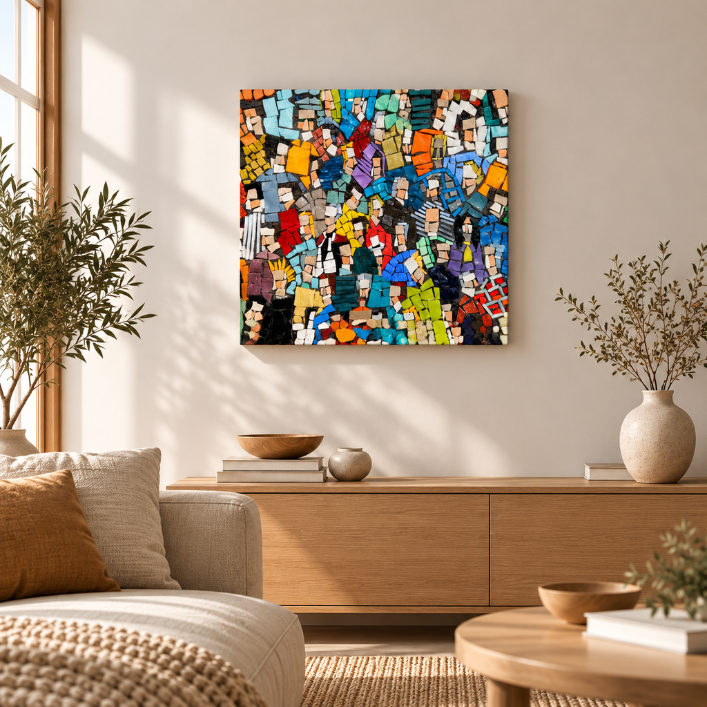 Abstrakt Mosaik – Exklusiv Canvas Tavla