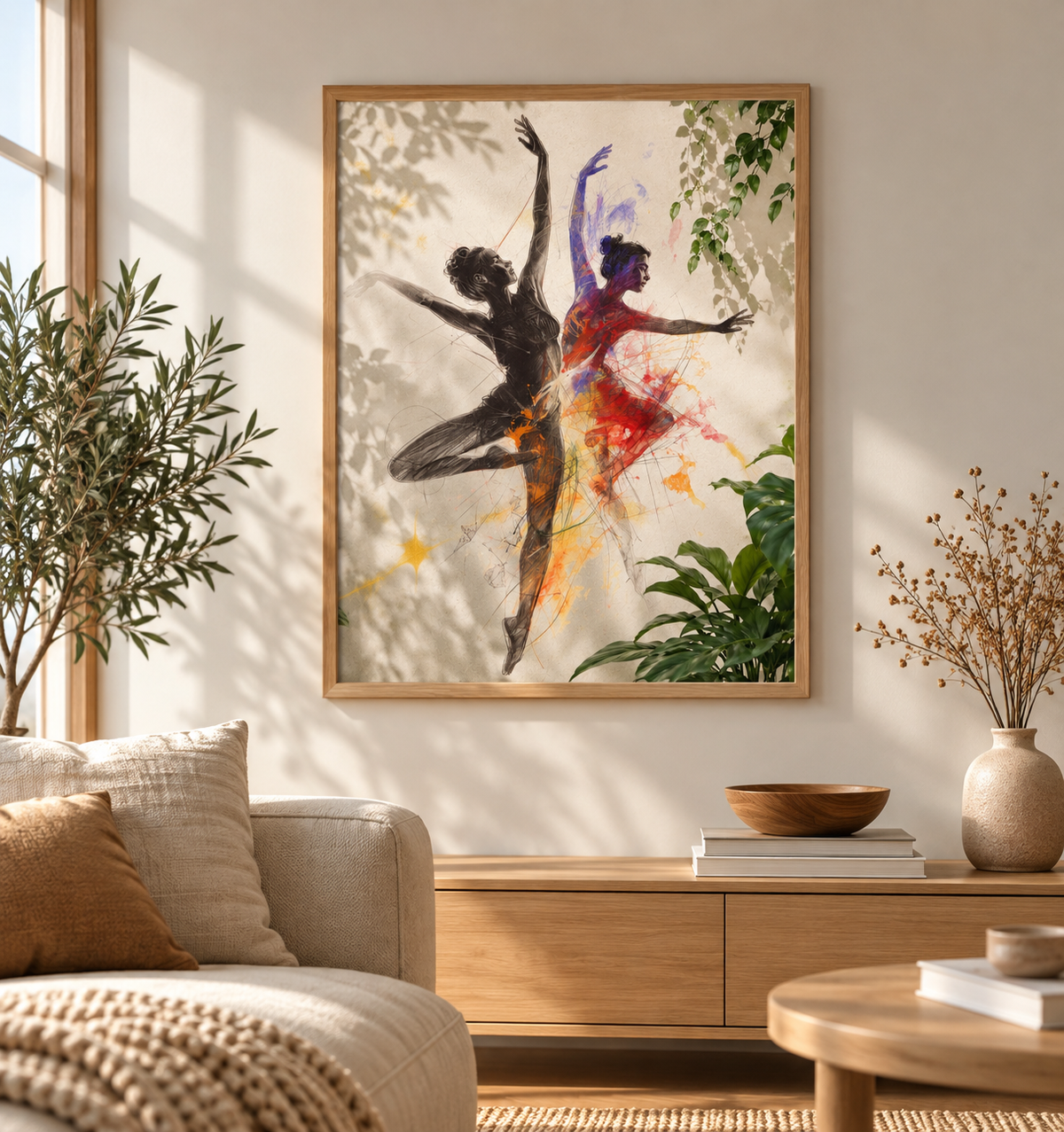 Dans i Harmoni – Inramad Exklusiv Matt Poster