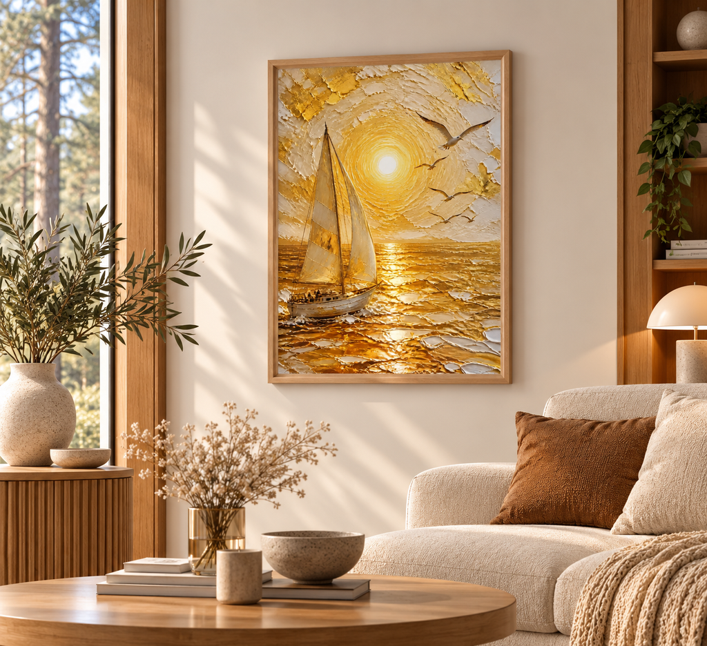 Gyllene Segel – Exklusiv Inramad Poster